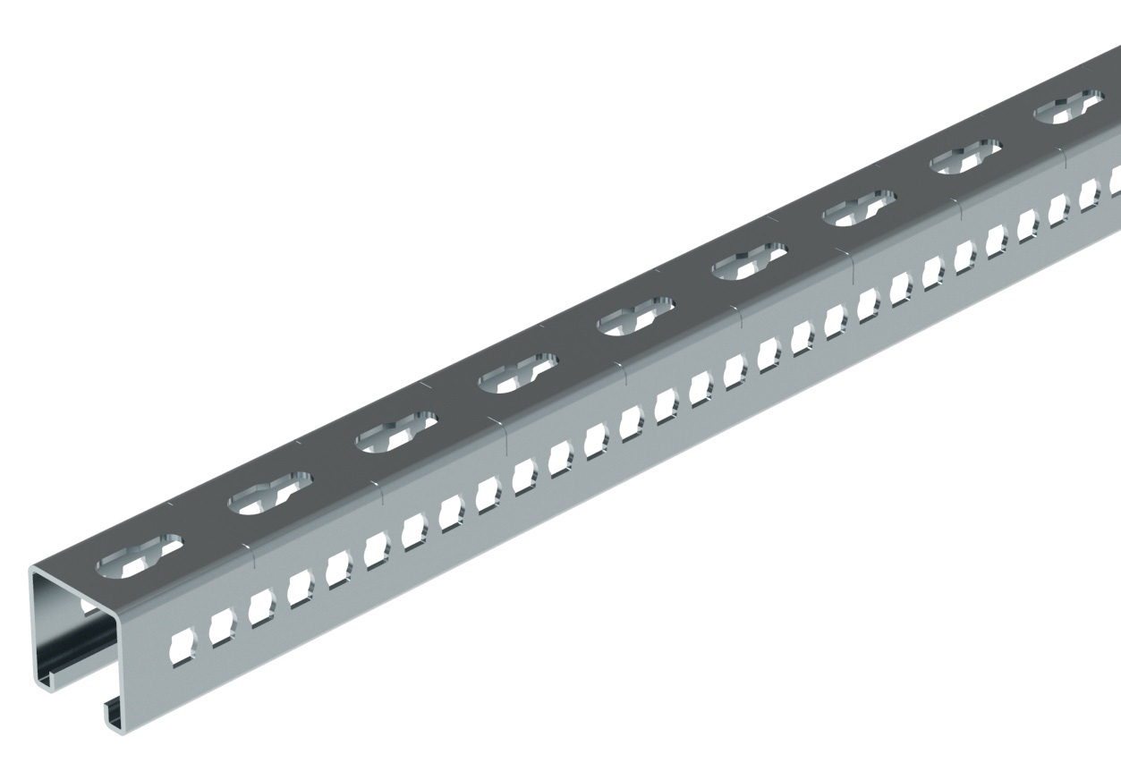 Legrand Rail strut R41SP, 41x41x2,0 L3 ZnMg, C-profiel enkel, 3 zijden geperf. - Lg 343936 web r - 20038848