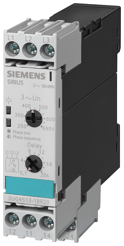 SIEMENS fasebewakingsrelais 3UG45131BR20 - P nsb0 xx 00987p - 6292222
