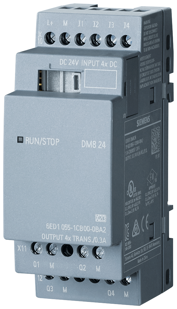SIEMENS logo8 uitbreidingsmodule 4di /4do 6ED1055-1CB00-0BA2 - P st70 xx 06813p - 11009758