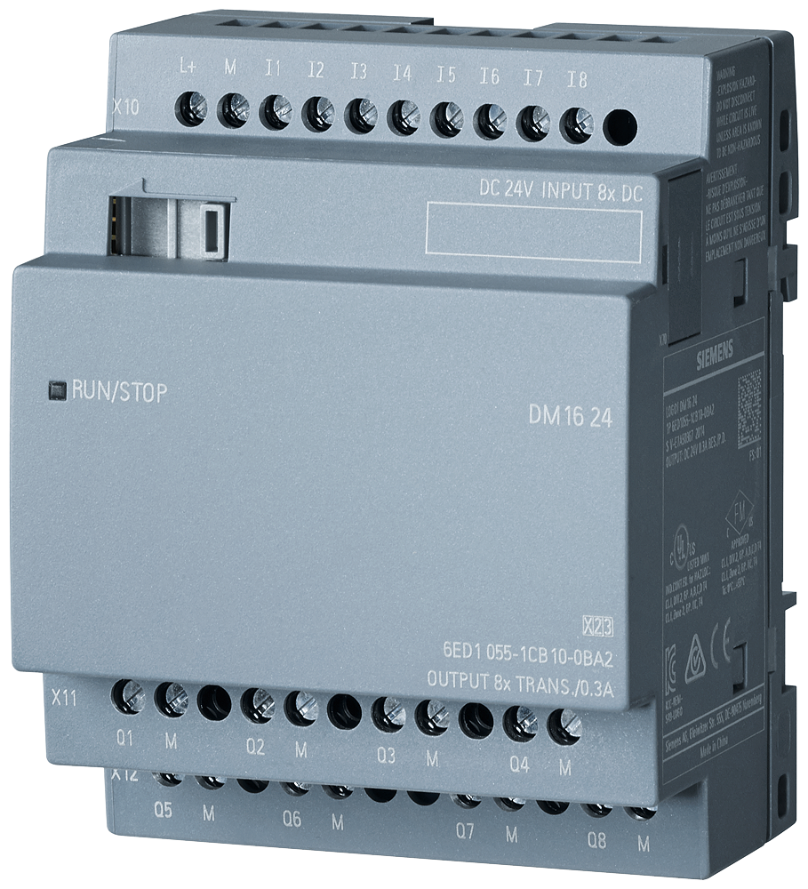 SIEMENS logo8 uitbreidingsmodule 8di /8do 6ED1055-1CB10-0BA2 - P st70 xx 06814p - 11009757