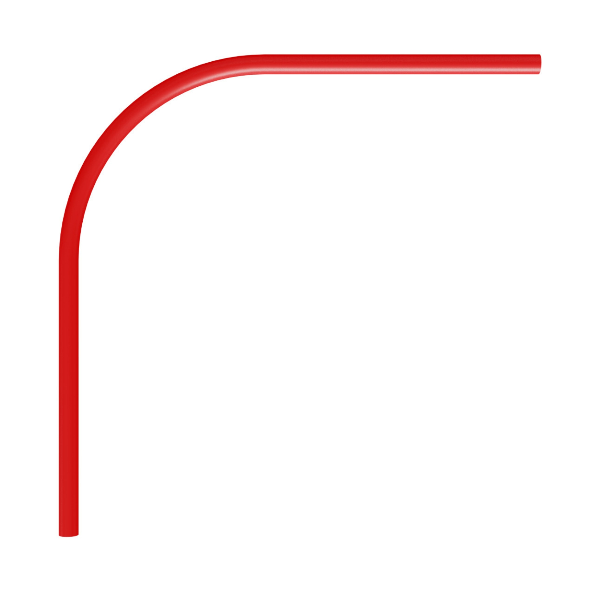 PIPELIFE doorvoer bocht 50mm rood r=500mm 1200x1200mm - Pl feed in bend meter box floor plate red - 11010008