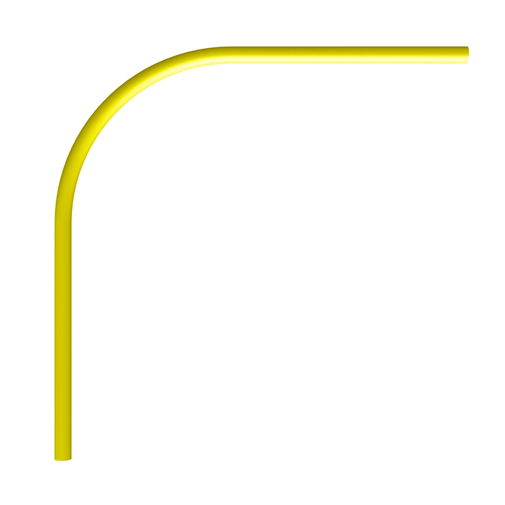 PIPELIFE doorvoer bocht 50mm geel r=500mm 1200x1200mm - Pl feed in bend meter box floor plate yellow - 11011140