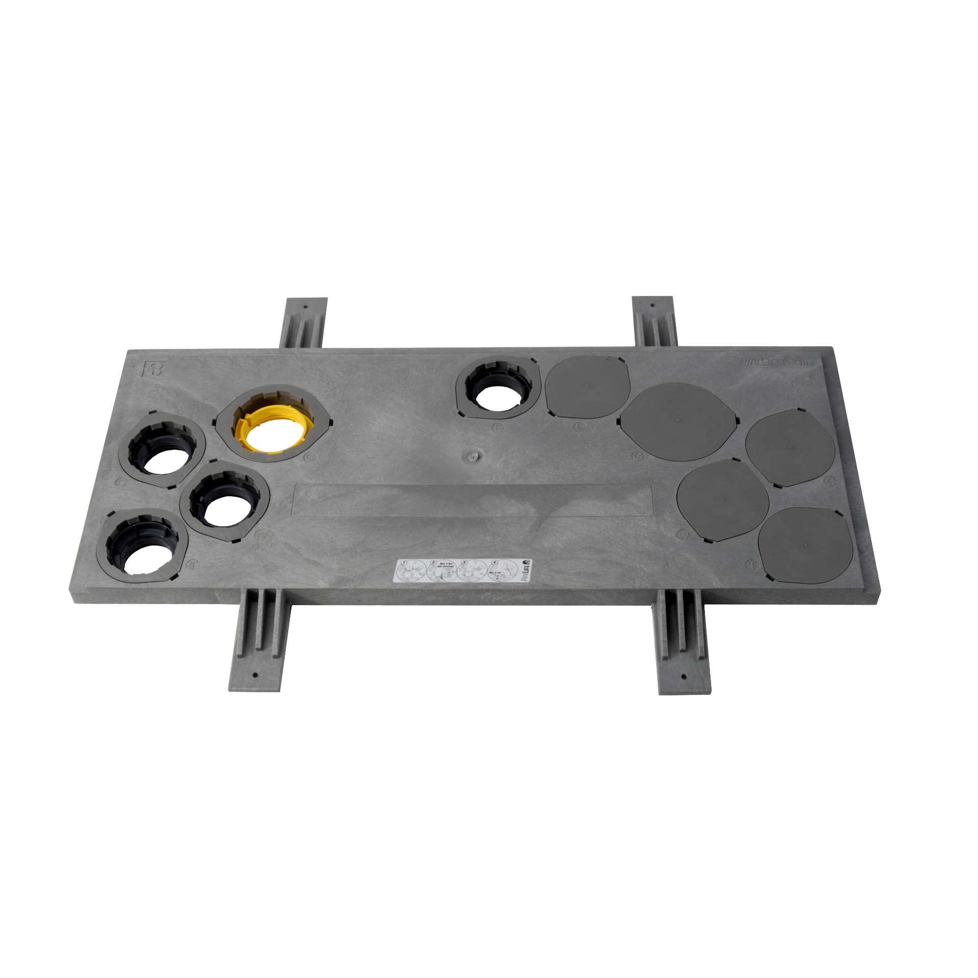 PIPELIFE meterkast vloerplaat 750x310mm universeel - Pl meter box floor plate - 11001132