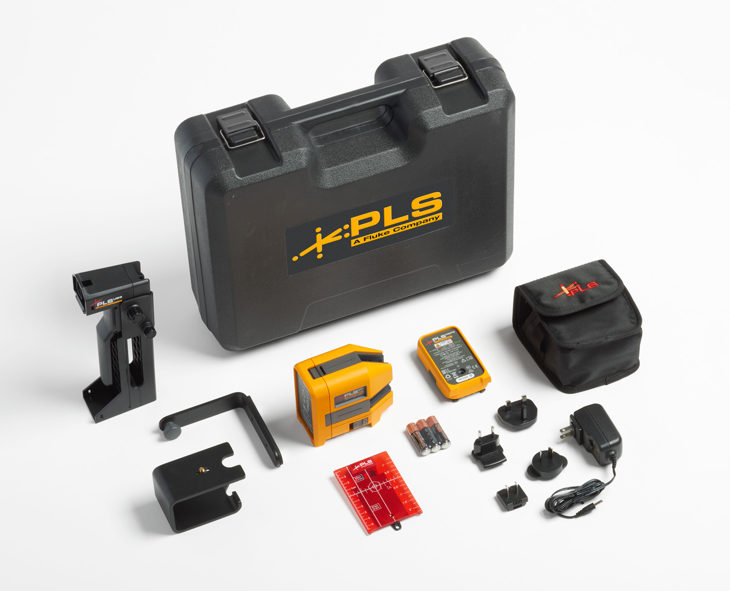 Fluke Set met kruislijn- en puntlaser met rode lijn - Pls 6 r kit 01b c - 20011904