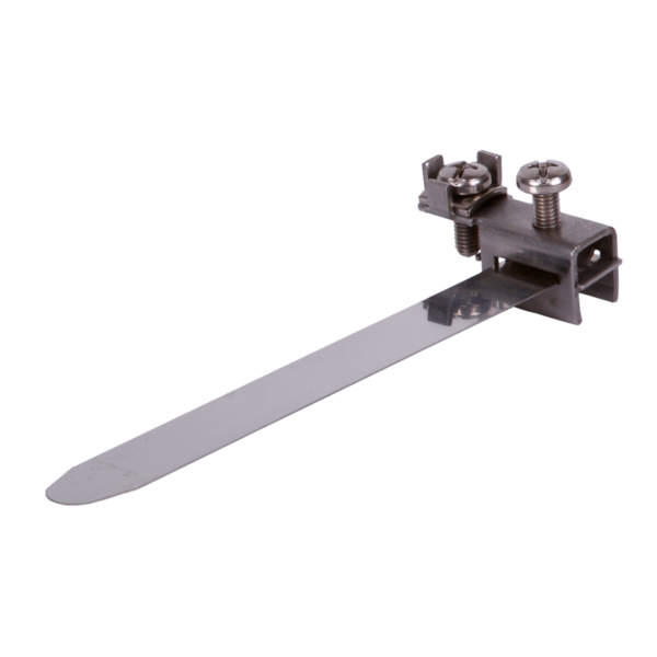 JMV Bandaardklem vol RVS, 136mm buis 1/8-3/8 inch max.50mm,draad 25mm2 - Productfoto transparant bandaardklem rvs jmv 9280340 - 20155863