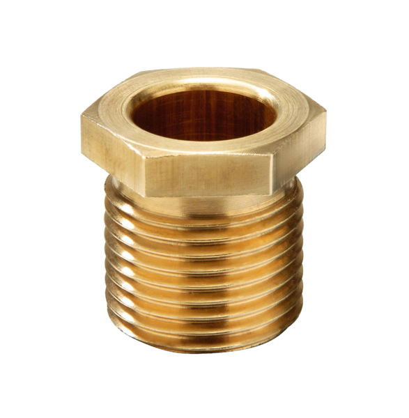 Wiska Drukmoer messing lange tap -150-250 graden M18x1,5 - Productfoto transparant drukmoer messing lange tap wiska - 20194716