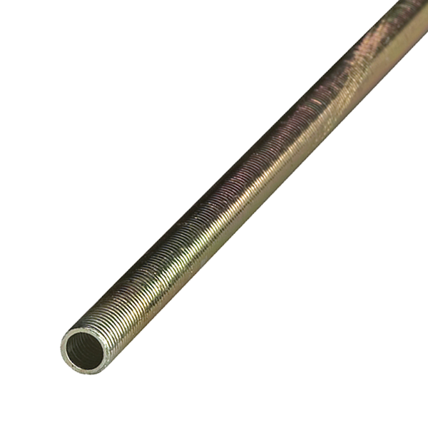 JMV Nippelbuis 10x1mm, lengte 30mm, staal geel verzinkt - Productfoto transparant jmv 9400948 nippelbuis r38 - 20156240