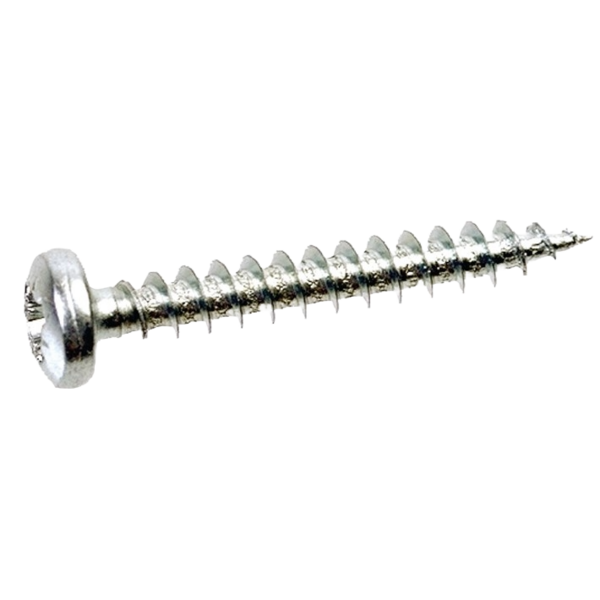 JMV Spaanplaatschroef 4.5x12, verzinkt bolkop voldraad - Pozidrive 2 - Productfoto transparant jmv spaanplaatschroeven rvs bolkop pozidrive 2 - 20156371