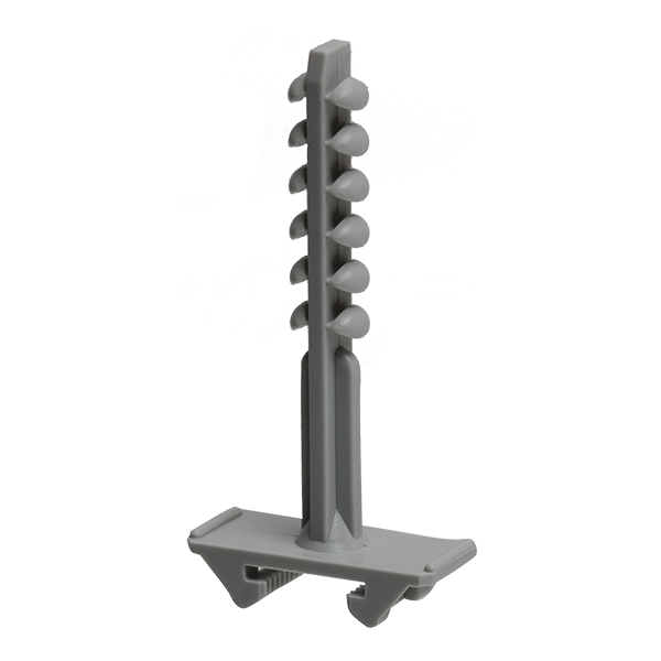 Schnabl Montageplug, halogeenvrij, 42 mm, voor cellenbeton d.grijs - Productfoto transparant montageplug esd45 euroclip gasbeton schnabl donkergrijs - 20148627