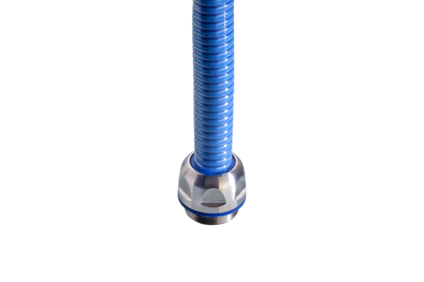 Pflitsch Beschermslang tbv food-industrie, gecoat polyamide, 11,8x16mm - Productfoto transparant pflitsch beschermslang food geribbeld - 20153791