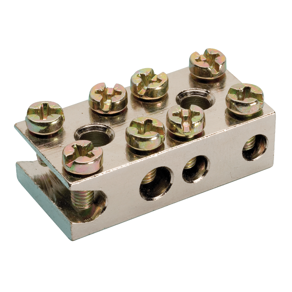 JMV aardblokje (D) 2x25+2x6mm&sup2; schuin - Productfoto transparant radiatorklem d jmv 9200045 - 5031951