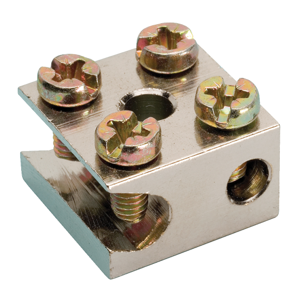 JMV aardblokje (F) 1x25+1x6mm&sup2; schuin - Productfoto transparant radiatorklem f jmv 9200043 - 5031942