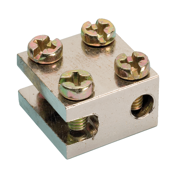 JMV aardblokje (I) 1x16+1x6mm&sup2; recht - Productfoto transparant radiatorklem i jmv 9200047 - 5031953