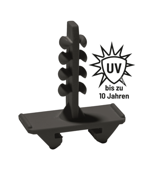 Schnabl Montageplug, halogeenvrij, 30 mm, voor beton, zwart - Productfoto transparant schnabl esd30 euro klemplug zwart - 20148625