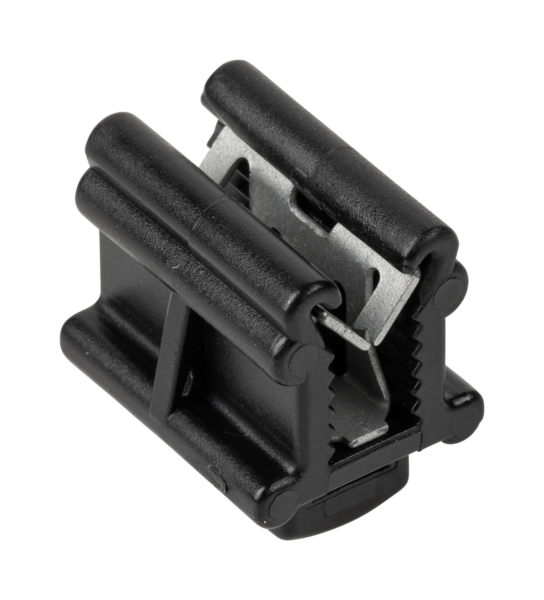 JMV Kabelclip, op bovenzijde in lengte van profiel, profieldikte 0,7-3mm - Productfoto transparant solarclip kabelbinderbevestiging kbk1 jmv - 20155901