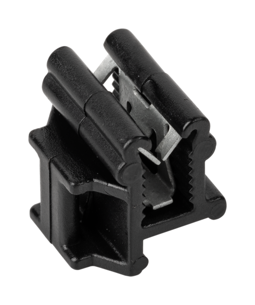 JMV Kabelclip, aan zijkant, haaks op profiel, profieldikte 0,7-3mm - Productfoto transparant solarclips kabelbinderbevestiging kbk5 jmv - 20155904