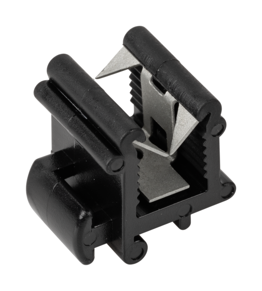 JMV Kabelclip, aan zijkant in lengte van profiel, profieldikte 3-6mm - Productfoto transparant solarclips kabelbinderbevestiging kbk89 jmv - 20155900