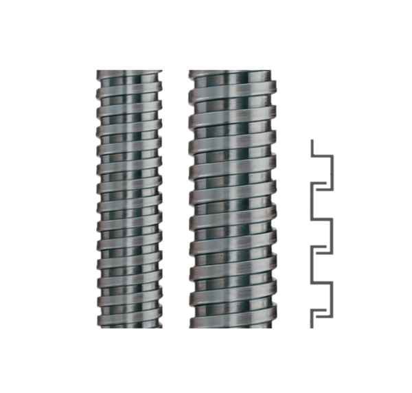 FLEXA metalen kabelbeschermslang PG48 SPR-AS ring 25mtr - Productfoto transparant spr slangen spr as - 11001231
