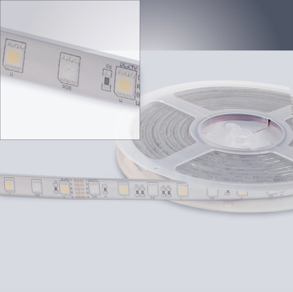 PROLUMIA led strip 24vdc rgb-ww 3000k 14.4w/m ip68 5mtr - Prolumia led 461801xx ip68 - 8801119