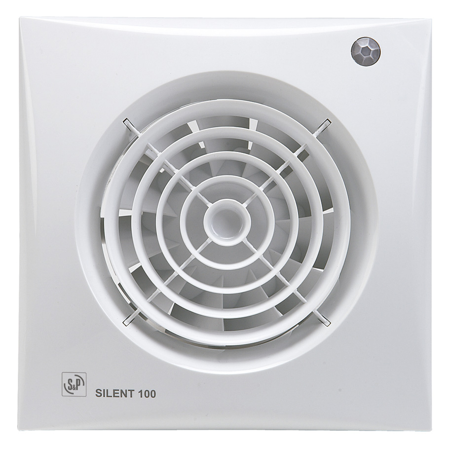 S&P ventilator silent 100cdz met timer en bewegingsmelder - Silent 100 cdz product1 - 4061025