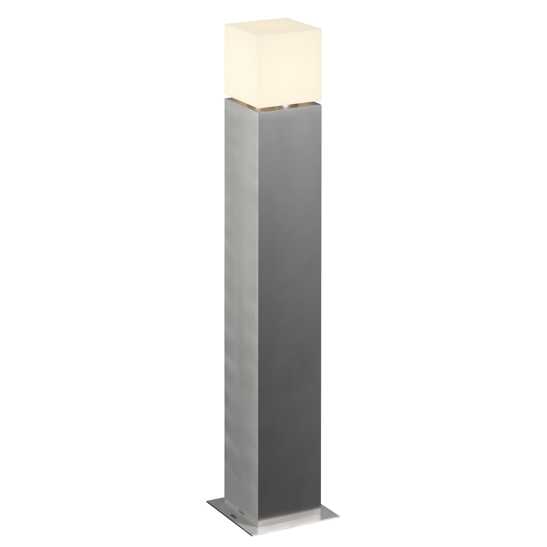 SLV SQUARE POLE 90, E27 Outdoor staande lamp, inox 304, max. 20W, IP44 - Slv 1000346 1 h rgb - 20022857