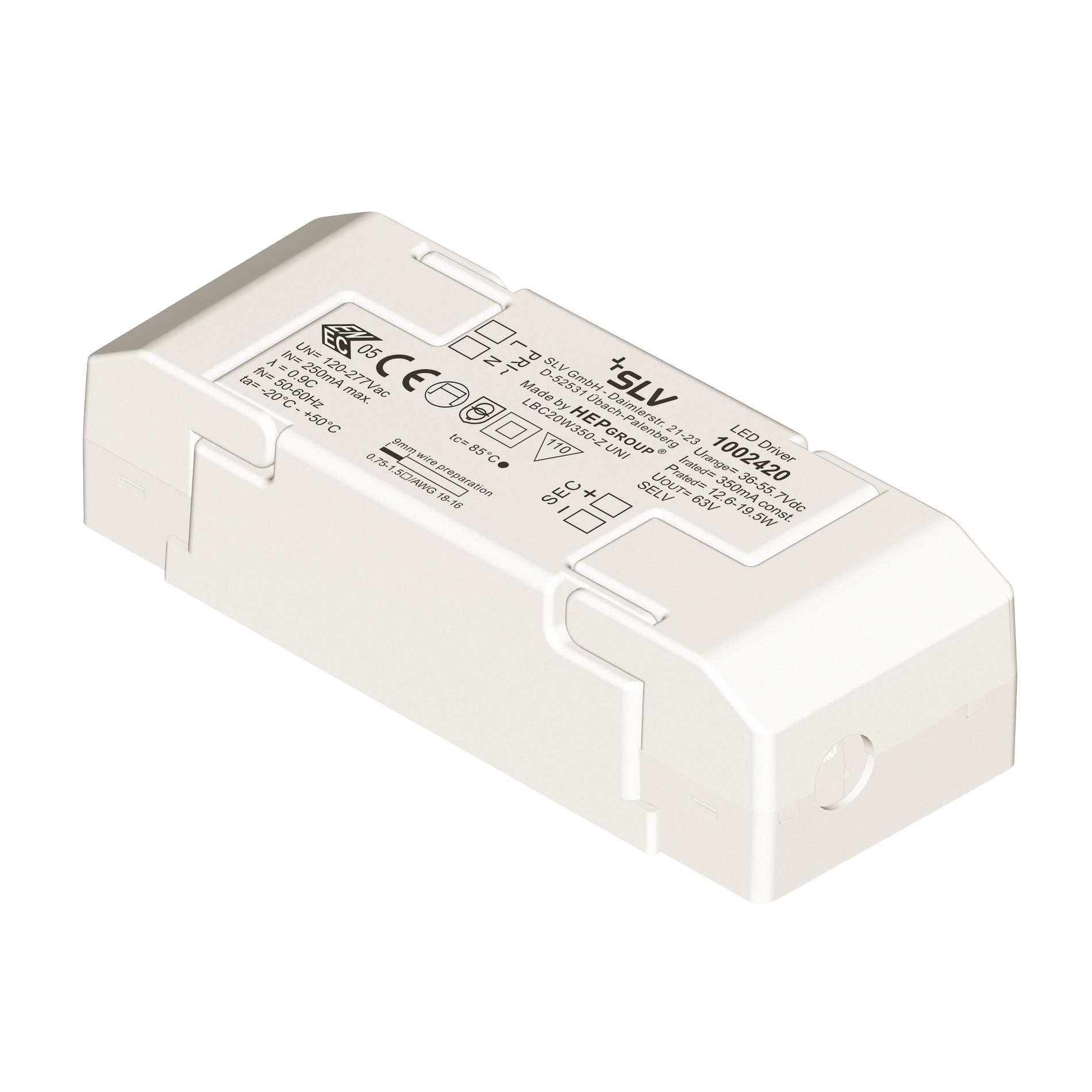 SLV Led-driver MEDO 300 niet dimbaar - Slv 1002420 ren1 h rgb - 20023390