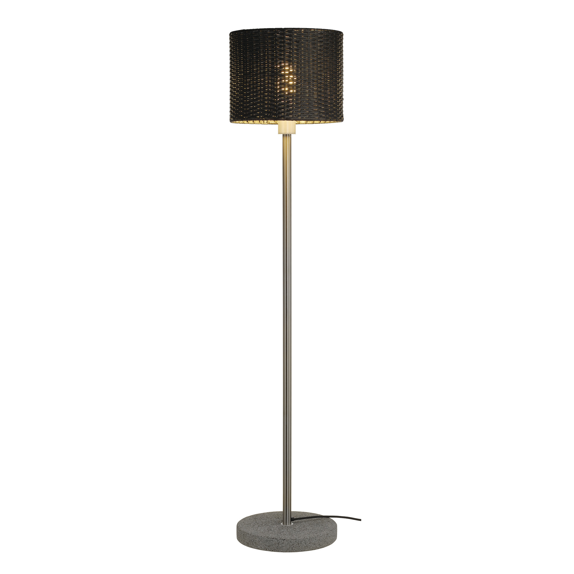 SLV ADEGAN MANILA SL staande lamp, PE rotan antraciet + SST 304 + graniet  - Slv 1002494 1 h rgb - 20023397