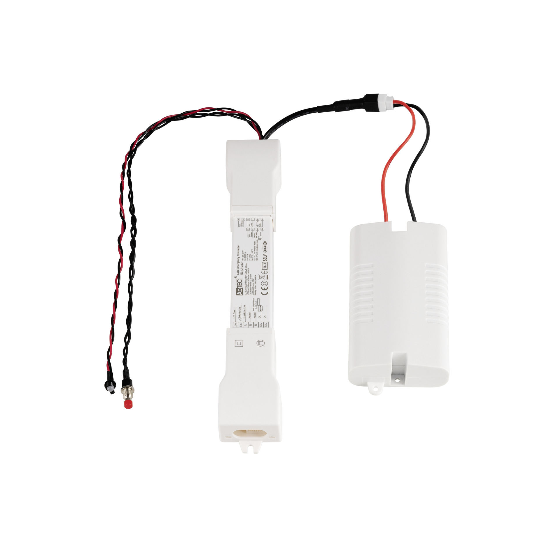 SLV Noodverlichtingselement, incl. accu, statusdisplay, testfuncties, DALI - Slv 1007892 1 h rgb - 20026603