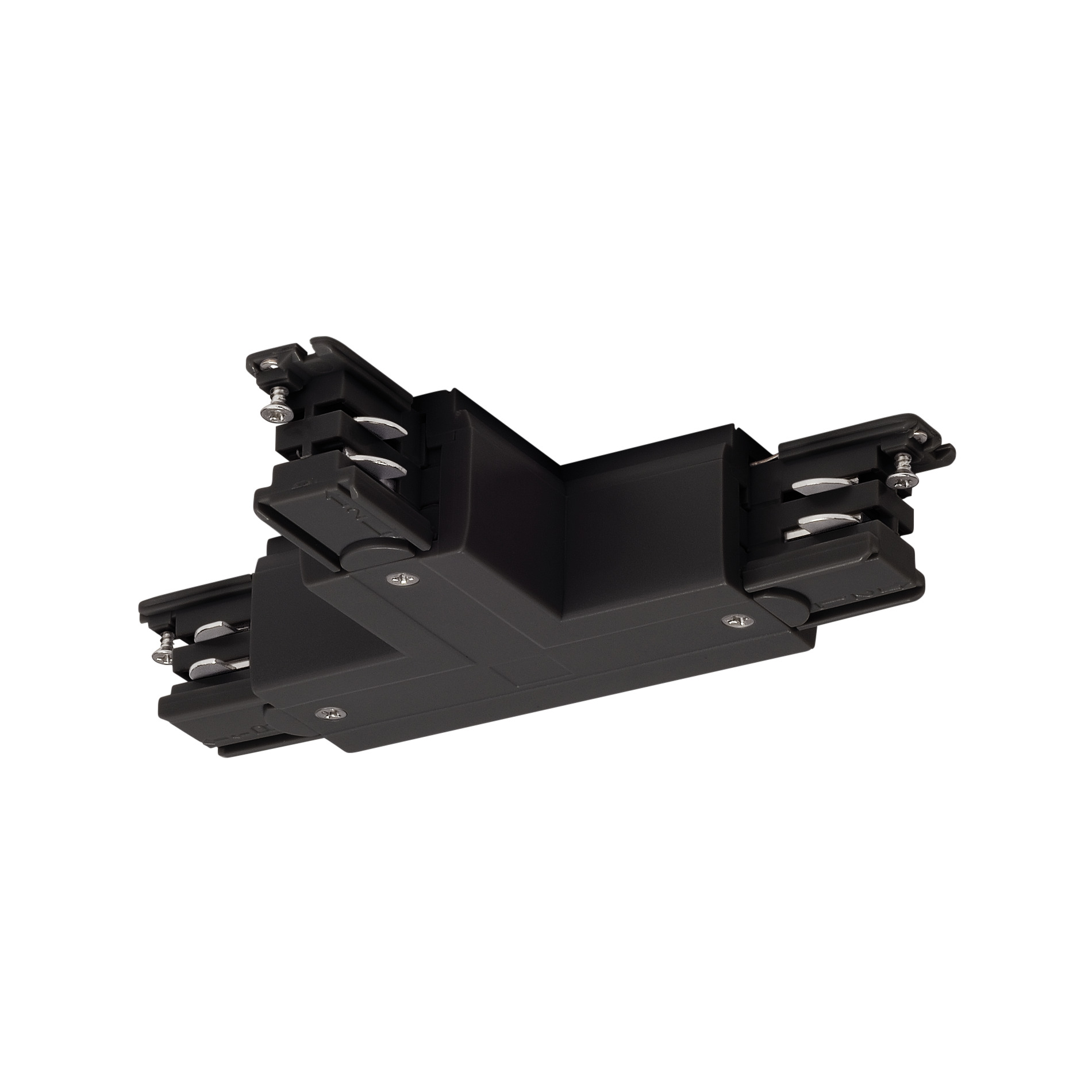 SLV T-verbinding voor S-TRACK 3-fase rail, aarde, Right-version, zwart - Slv 175140 1 h rgb - 20029086