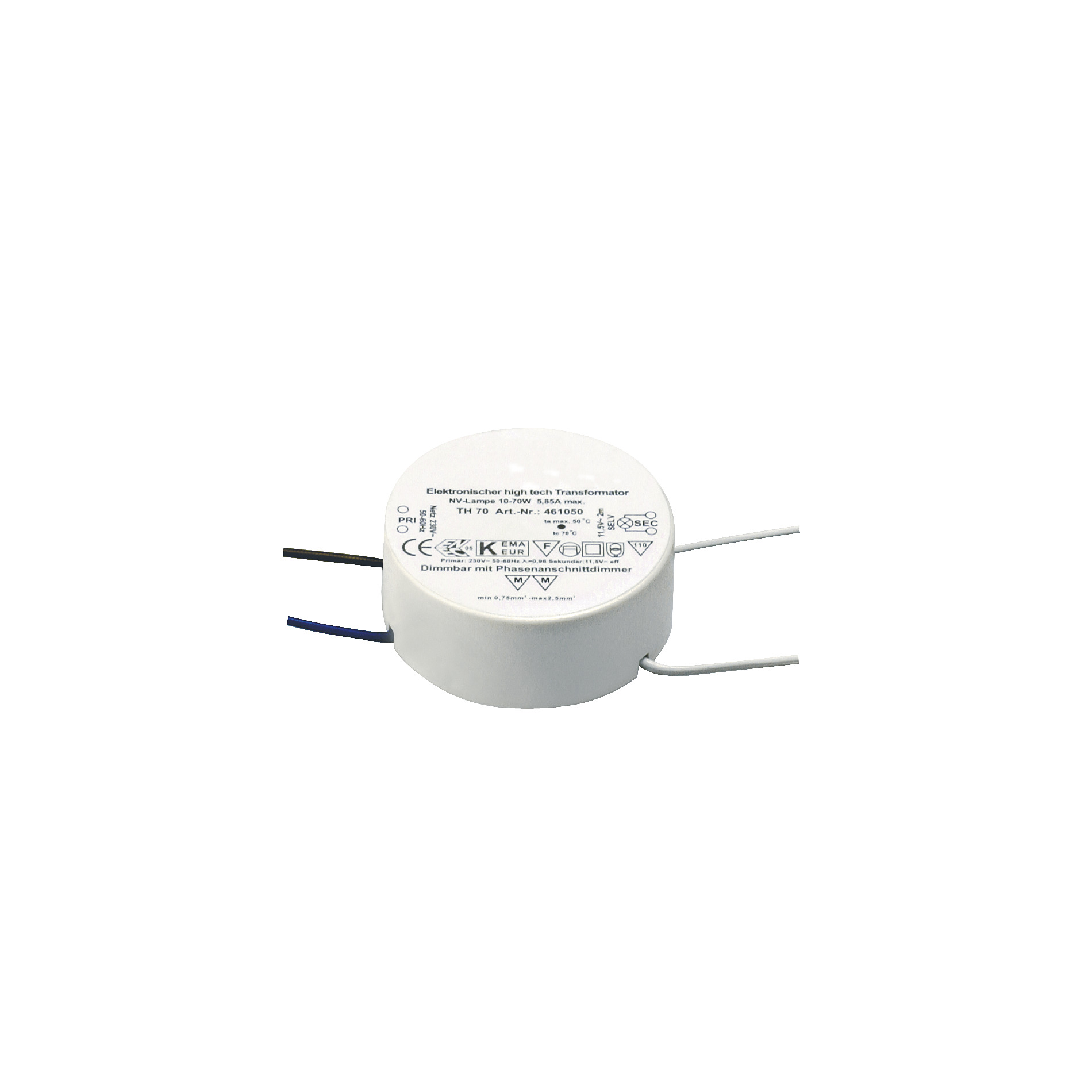 SLV PROFITRANSFO HOLE, 70VA, 12V - Slv 461050 1 h rgb - 20029411
