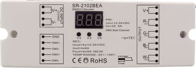 INTEGRA Controller DMX naar PWM mono/CCT/RGB(W) 4x8A - Sr 2102bea - 11010081