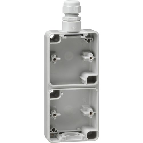 GIRA onderbak 2v wd grijs 007235 - 007235 - 11009286