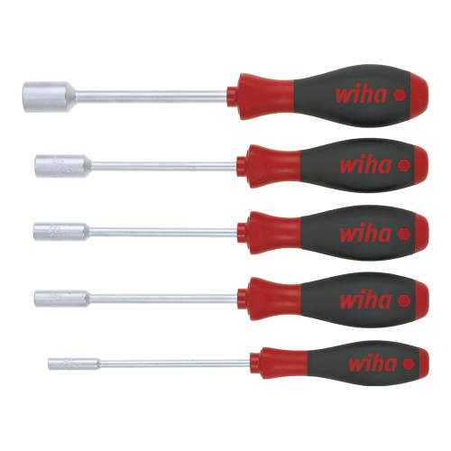 WIHA Dopschroevendraaierset SoftFinish ronde schacht 341, 5-delig - 0155930b d7f4 4b5b 8258 14e05edeab4d - 20012395