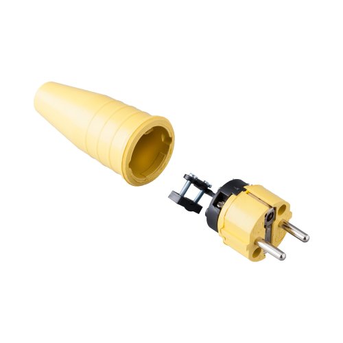 Keraf Volrubber contactstop 16A 250V~ bus/randaarde geheel geel - 0210d017eeb8f8bcc40fd6d74ebba9d0 - 20157378