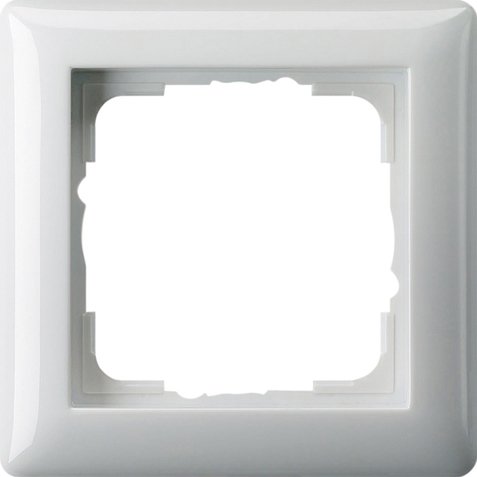 GIRA afdekraam 1v zuiver wit glanzend st55 021103 - 021103 - 3300114