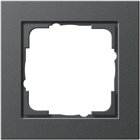 GIRA afdekraam 1v antraciet e2 021123 - 021123 - 3300403