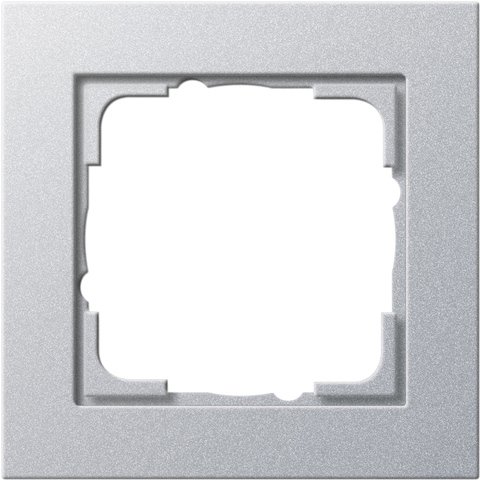 GIRA afdekraam 1v e2 alu 021125 - 021125 - 11006159