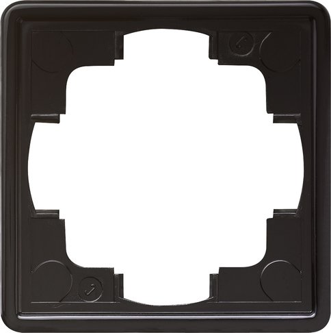 GIRA afdekraam 1v zwart s-color 021147 - 021147 - 11000242