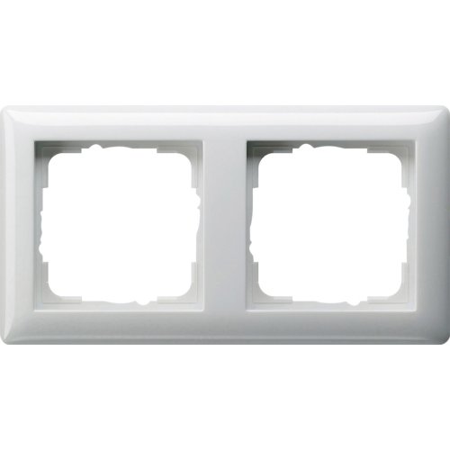GIRA afdekraam 2v zuiver wit glanzend st55 021203 - 021203 - 3300115