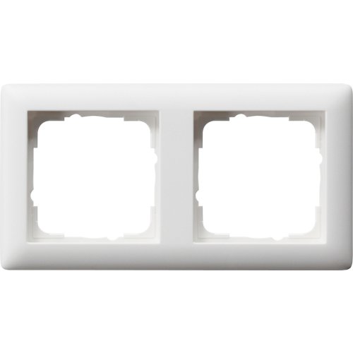 GIRA afdekraam 2v zuiver wit mat st55 021204 - 021204 - 3300359