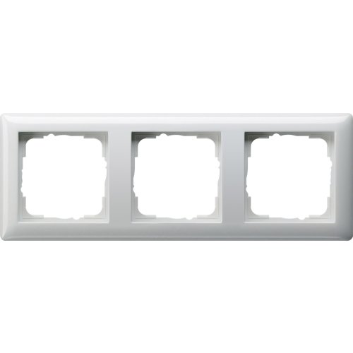 GIRA afdekraam 3v zuiver wit glanzend st55 021303 - 021303 - 3300116