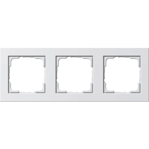 GIRA afdekraam 3v zuiver wit glanzend e2 021329 - 021329 - 3300385
