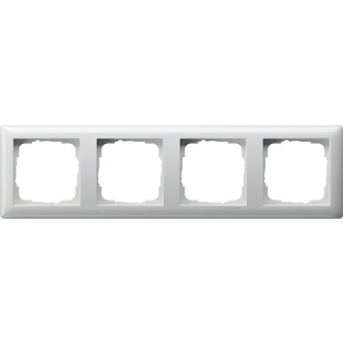 GIRA afdekraam 4v st55 zuiver wit glanzend 021403 - 021403 - 3300129