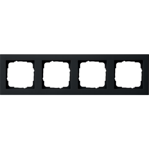 GIRA afdekraam 4v zwart mat e2 021409 - 021409 - 11005336