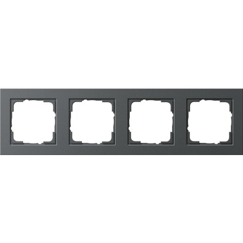 GIRA afdekraam 4v antraciet e2 021423 - 021423 - 3300429