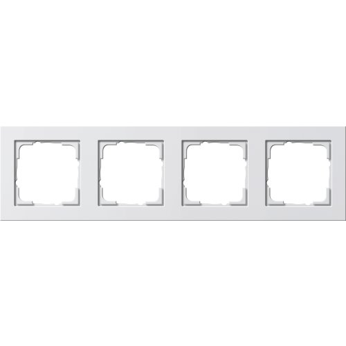 GIRA afdekraam 4v zuiver wit glanzend e2 021429 - 021429 - 3300386