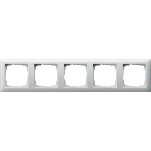 GIRA afdekraam 5v zuiver wit glanzend st55 021503 - 021503 - 3300141