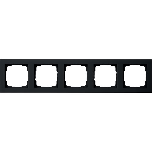 GIRA afdekraam 5v zwart mat e2 021509 - 021509 - 11001852