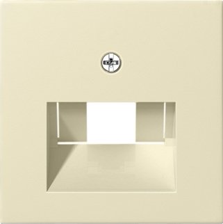 GIRA centraalplaat 1/2xmj rj45 creme 027001 - 027001 - 3300160
