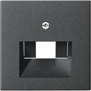 GIRA centraalplaat 1/2xmj rj45 antraciet 027028 - 027028 - 3300431